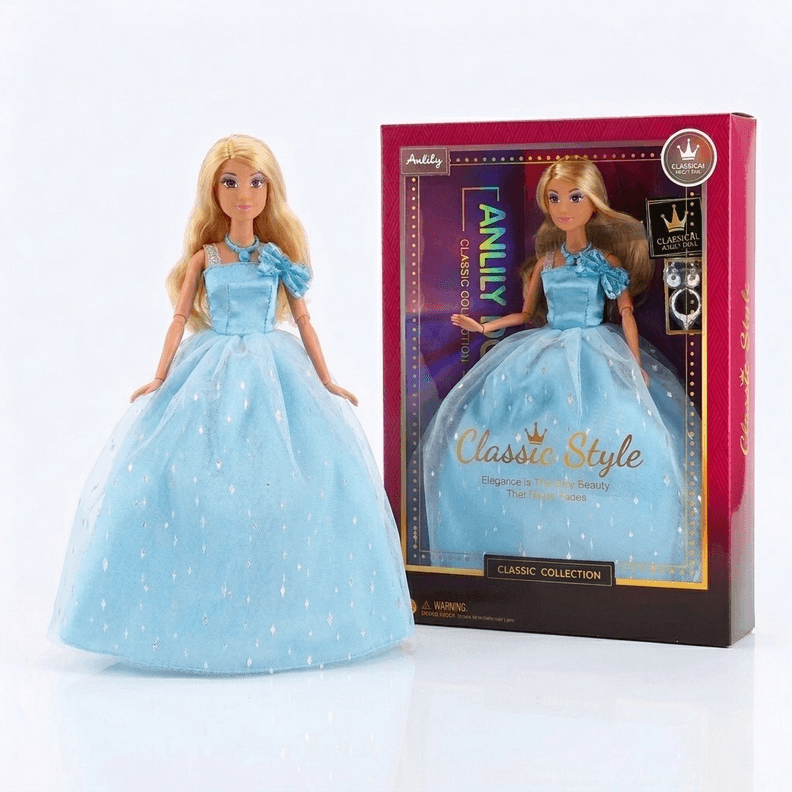 Juguete Muneca Vestido Celeste - Toyng