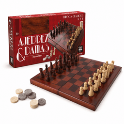 Juego de Mesa Ajedrez Damas Premium - Toyng