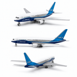 Avion Boeing B767 Coleccionable - Welly Blanco