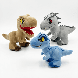 Pack x3 Peluches Jurassic World Coleccion Completa