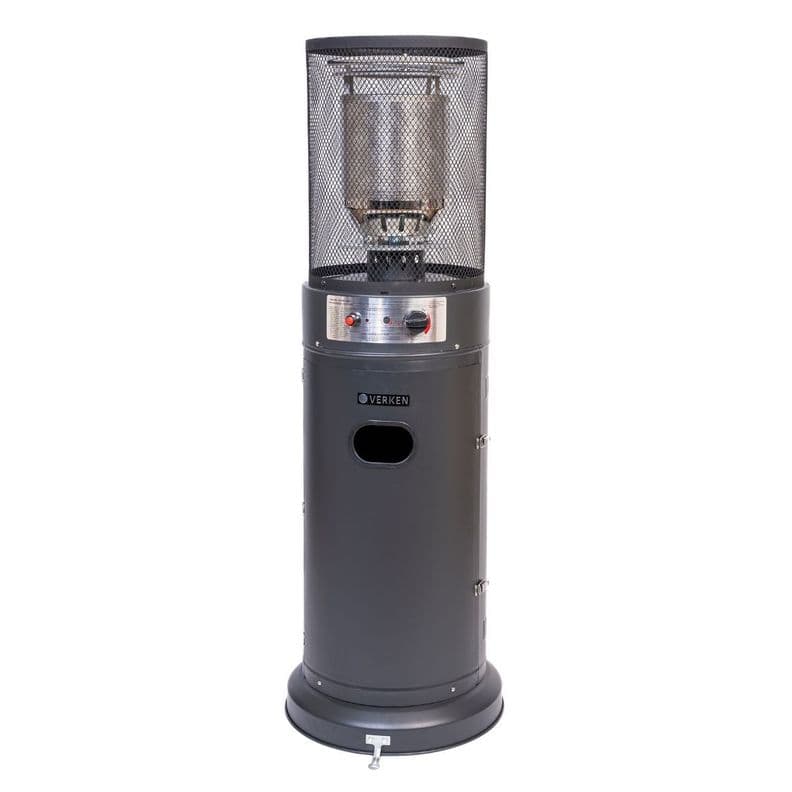 Estufa Exterior Gas Litt - Mate | Calefactor para Terrazas y Patios Negro Mate