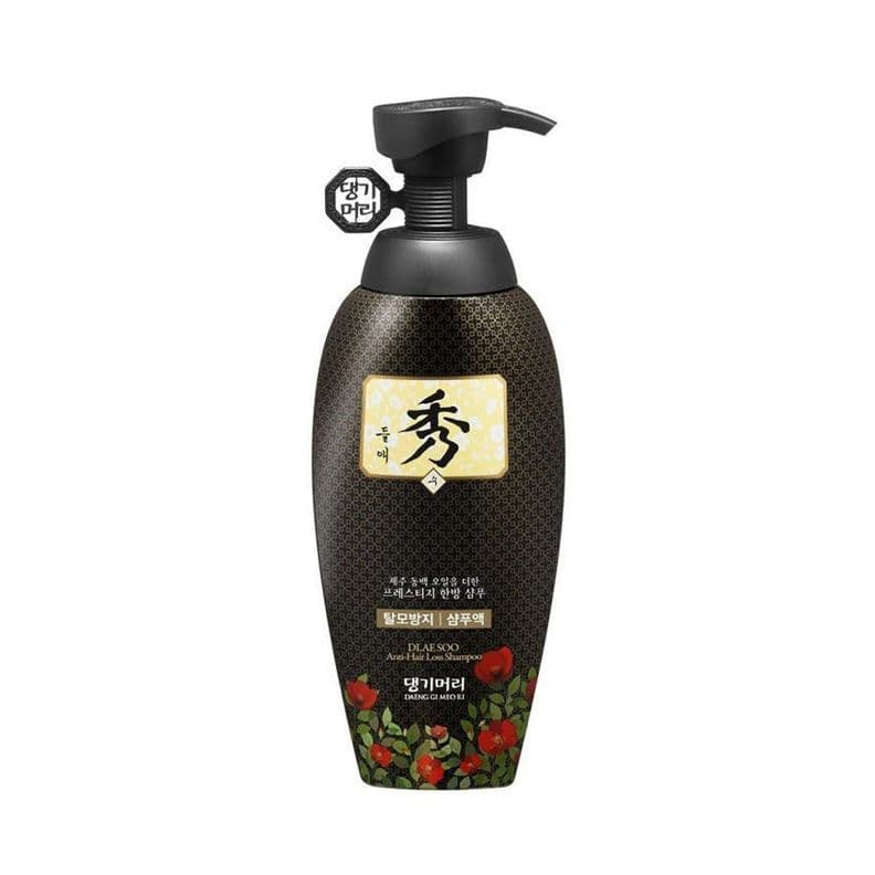 Shampoo coreano para caida del cabello con aceite de camelia y romero - DGMR Miel