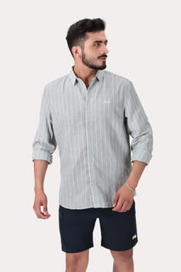 Camisa ML Fake Linho Garfield Beige XL