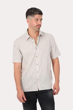 Camisa Mc Algodon Ferrugem Gris Gangster M
