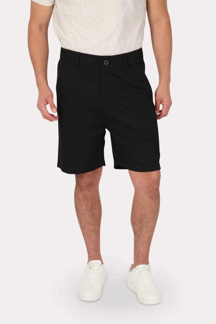 Short Bermuda Jogger Liso Loose Negro Gangster M