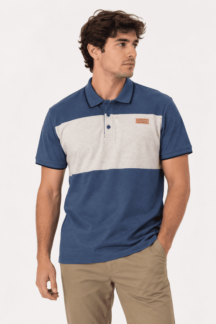 Polera Polo Destroy Azul Gangster XL
