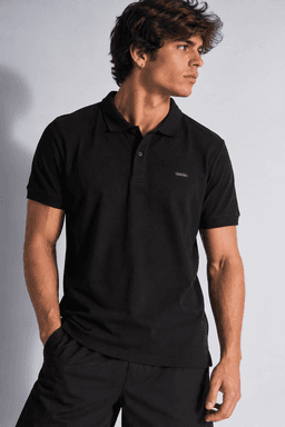 Polera Polo Halsey Negro M