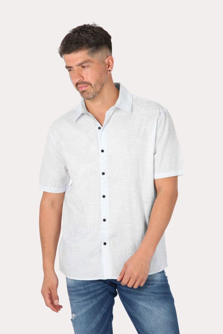 Camisa Mc Algodon Pina Celeste Gangster S