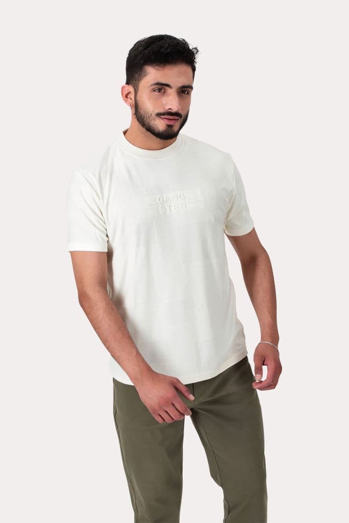 Polera Mc Jaquard 135 St Beige Crema M