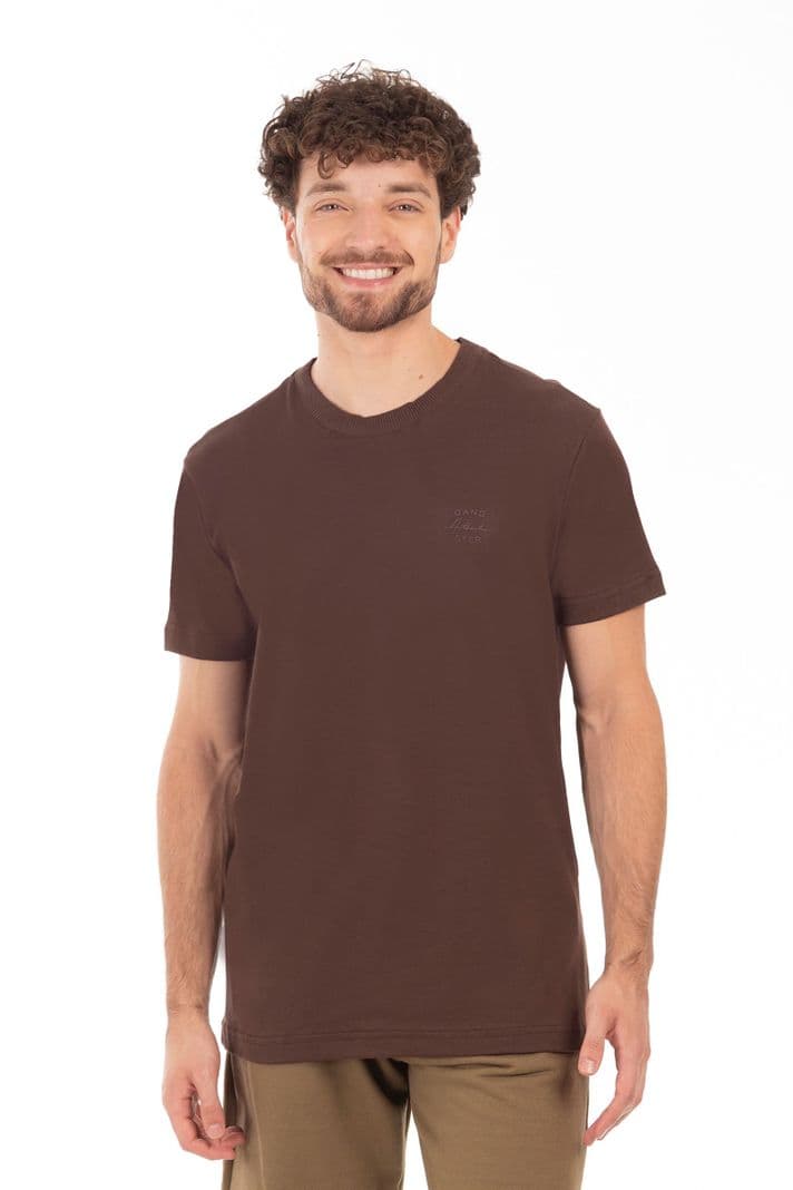Polera Mc Suedine Brighton Cafe Oscuro XL