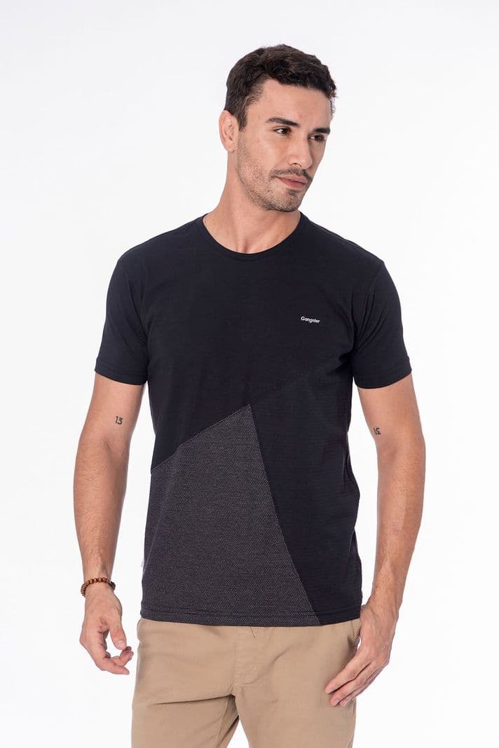 Polera Mc Especial Fash 2 Negro Gangster M