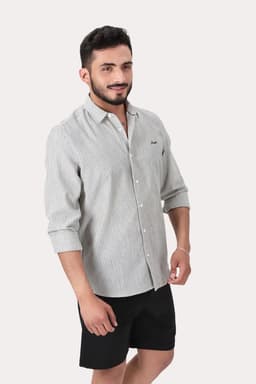 Camisa ML Fake Linho Araru Blanco Gangster XL