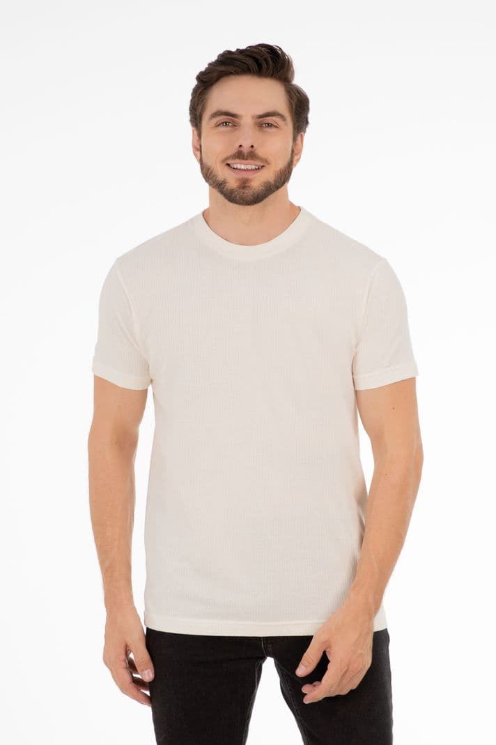 Polera Mc Textura Myrtle Blanco L
