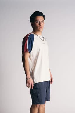 Polera Mc Raglan Azul L