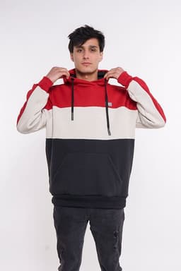 Poleron Hoodie Fleece Journal Rojo Gangster XXL