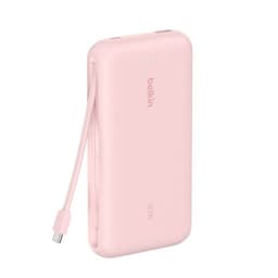 Bateria 20.000 mAh 30W PD con cable USB-C Belkin Rosado