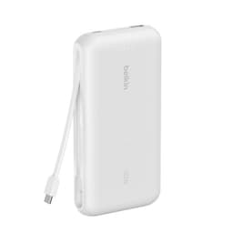 Bateria 20.000 mAh 30W PD con cable USB-C Belkin Blanco