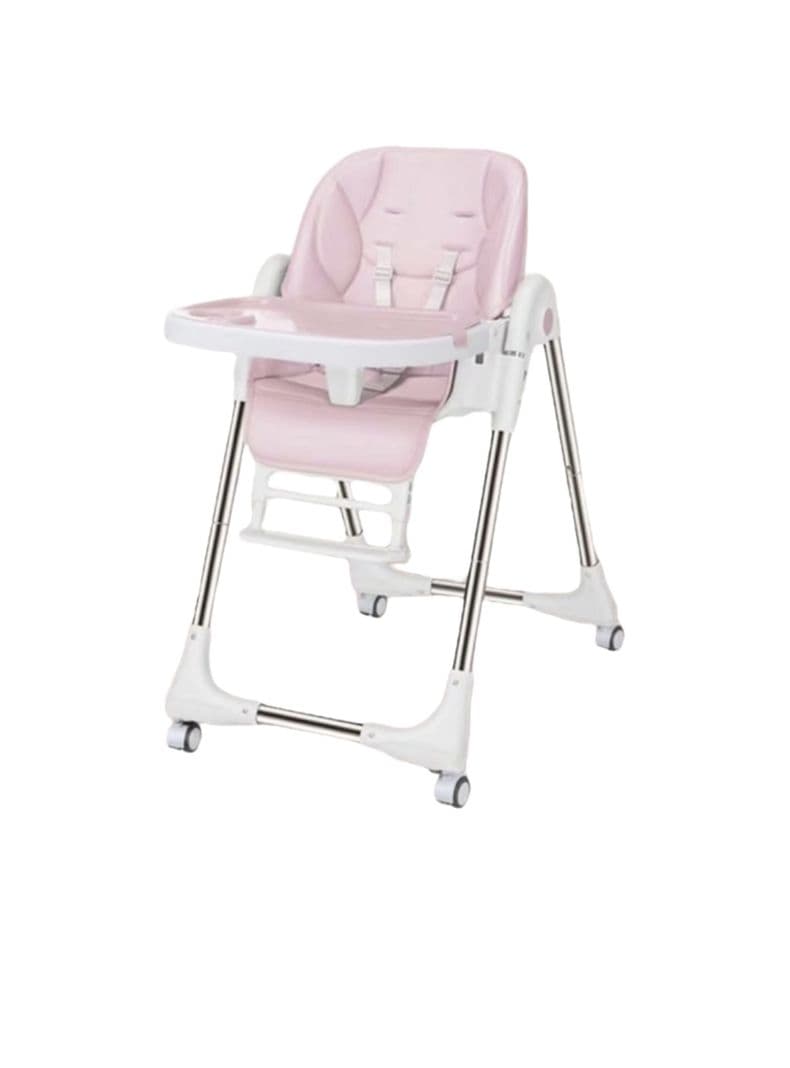 Silla De Comer Plegable Evolucion Rosada LuBabycas Rosado