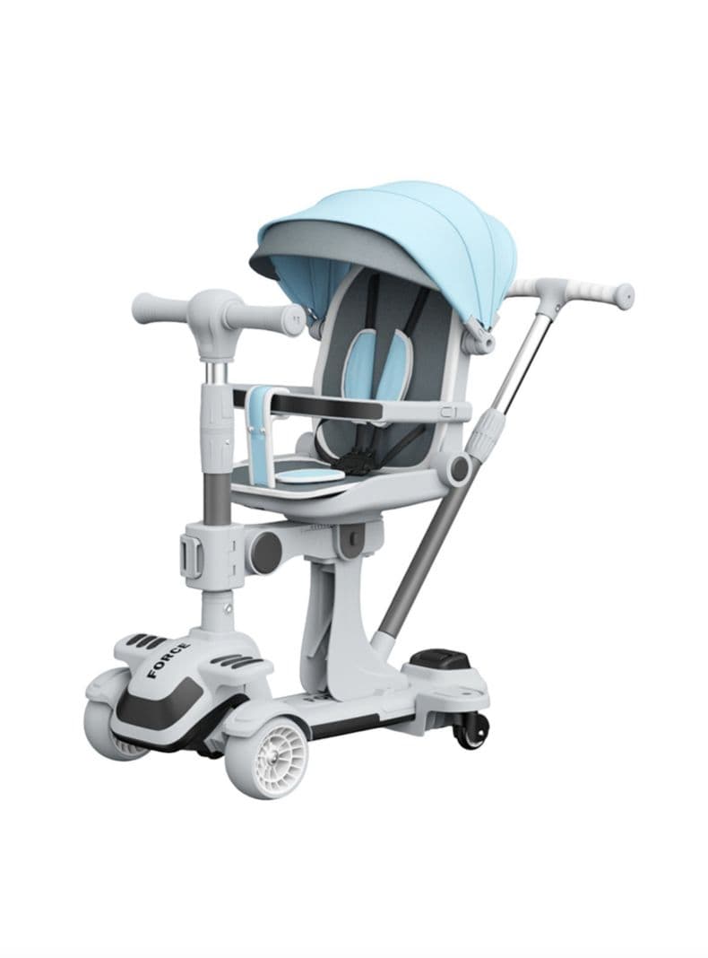 Triciclo Scooter Infantil 2 En 1 Expedicion Azul LuBabycas