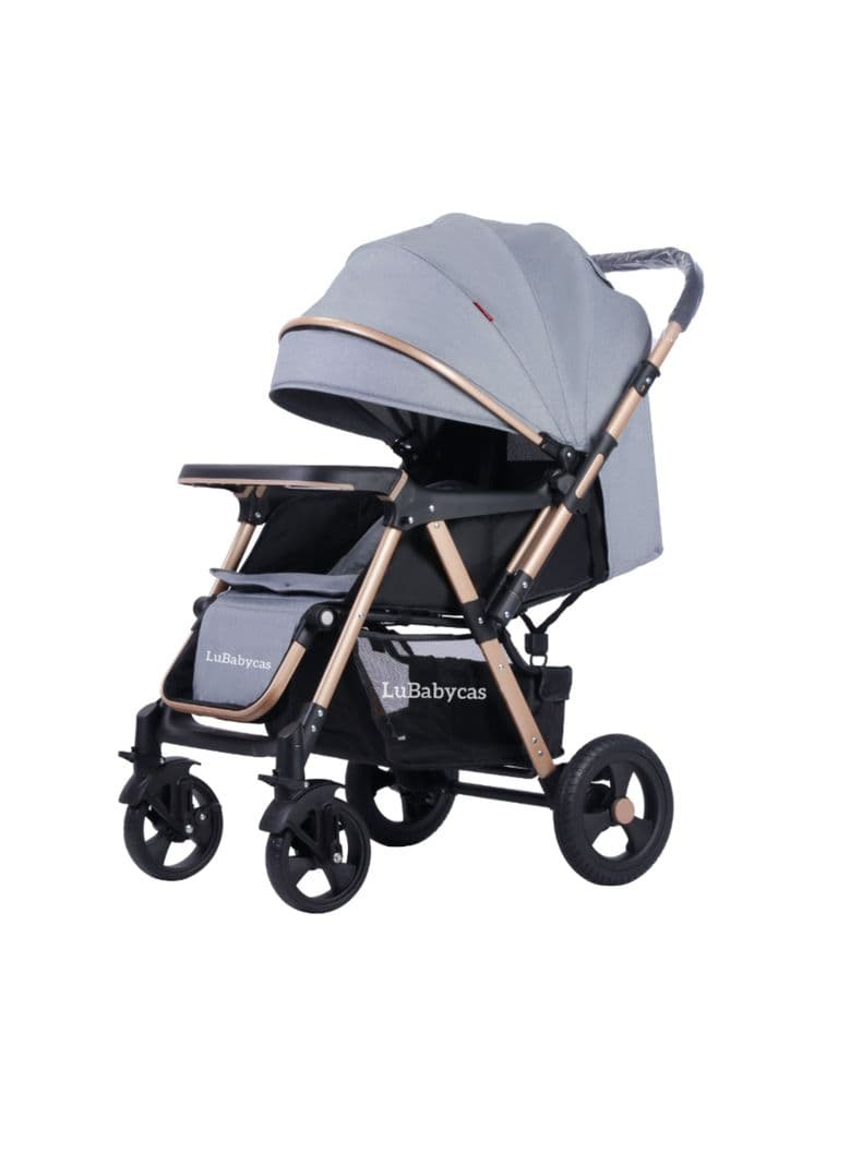 Coche de Paseo Reversible Rubik Gris LuBabycas