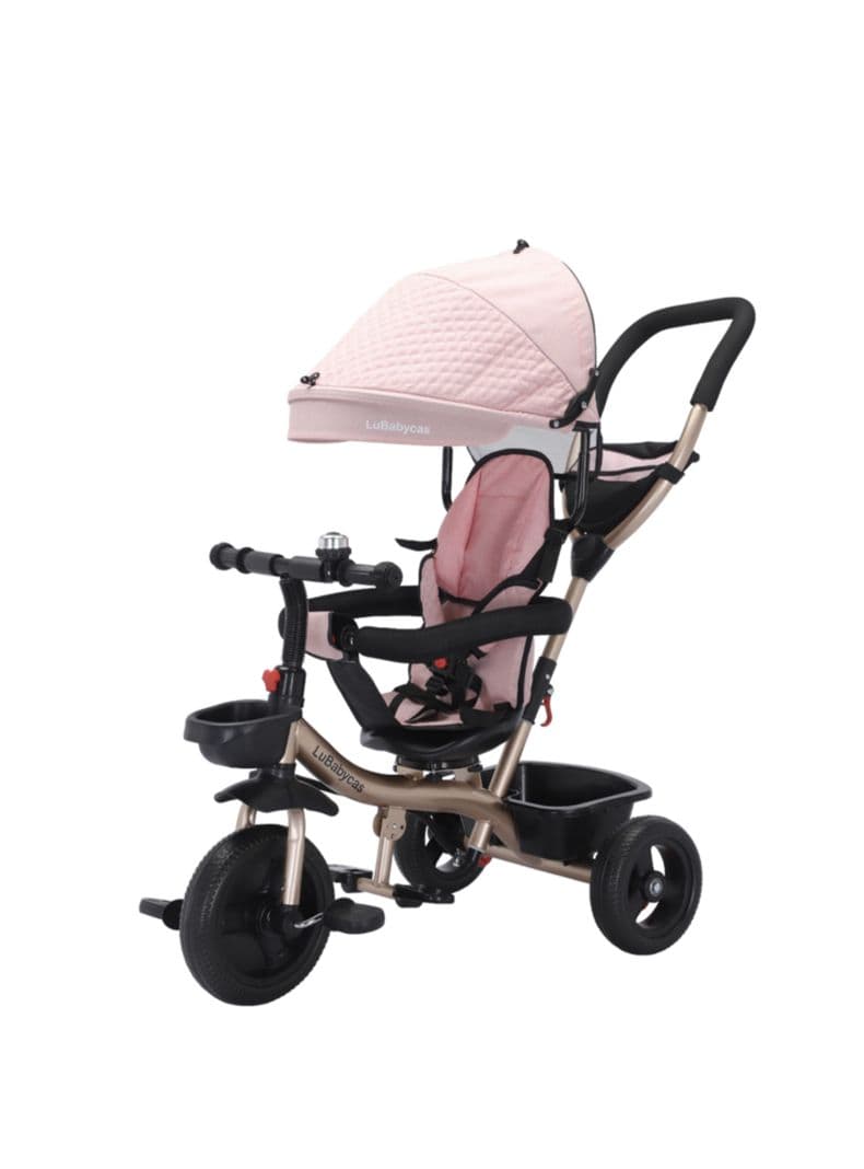 Triciclo 3 En 1 Con Apoya Pies 360Slim Rosado LuBabycas