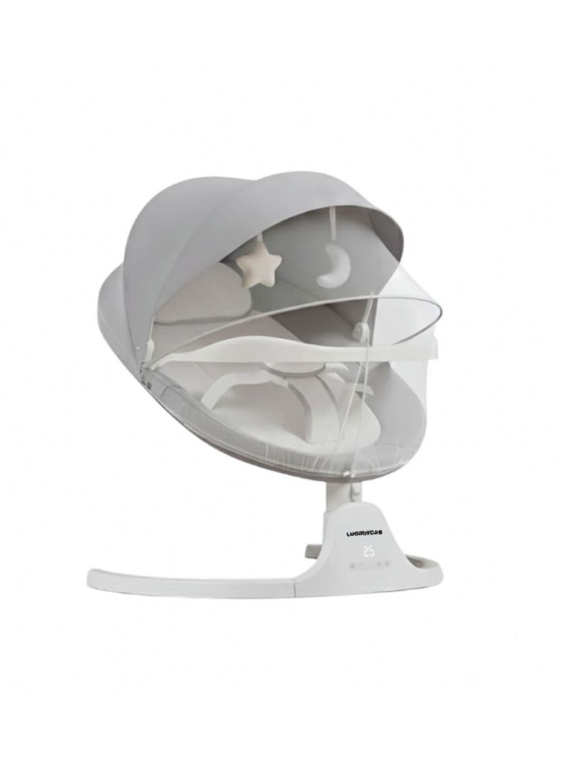 Mecedora Electrica Con BlueTooth Turbo LuBabycas Gris