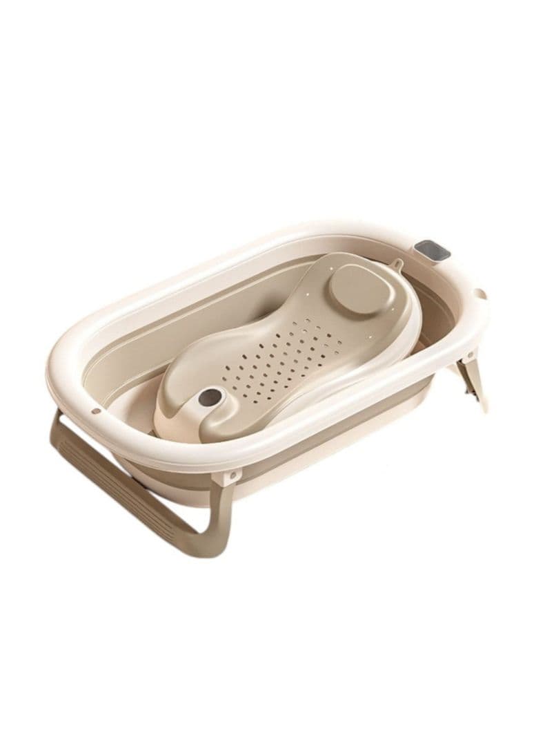 Banera Bebe Con Respaldo De Ducha Comfort Cafe LuBabycas