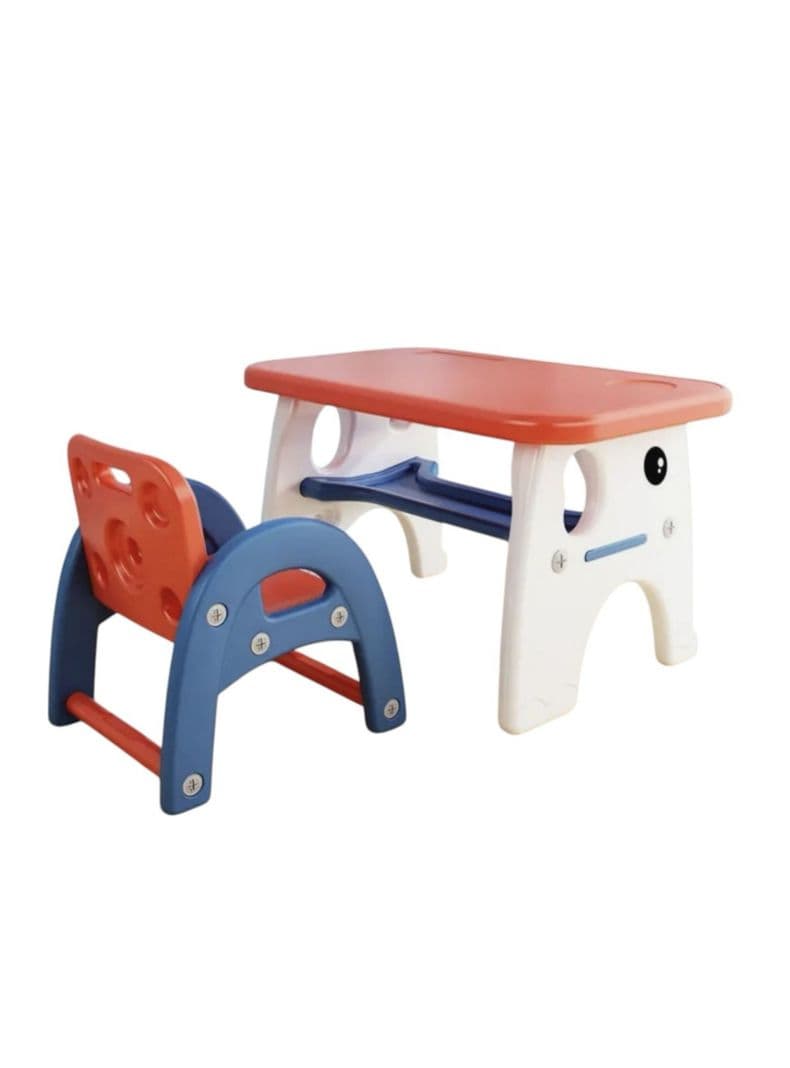 Mesa Con Silla Montessori Para Ninos 4 En 1 LuBabycas Naranjo