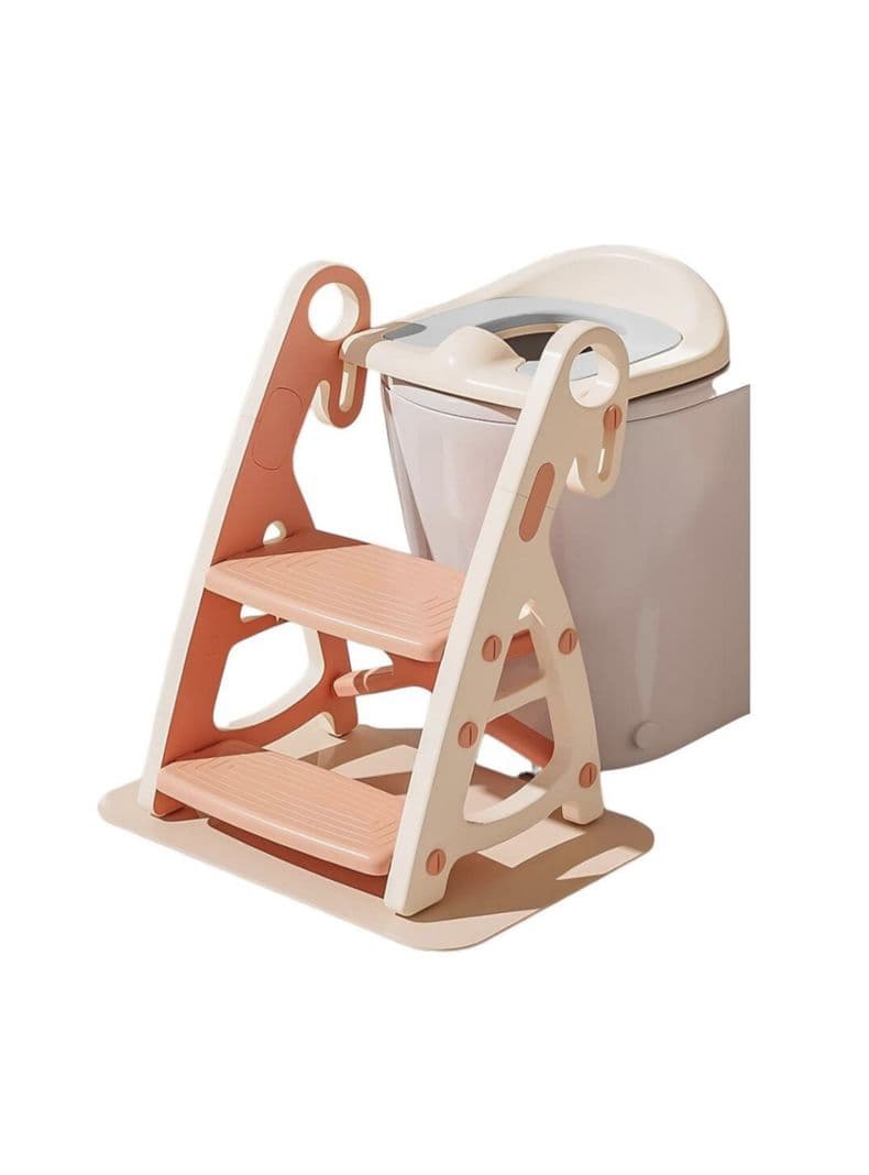 Asiento Adaptador Escalera Inodoro Ninos Rosado LuBabycas