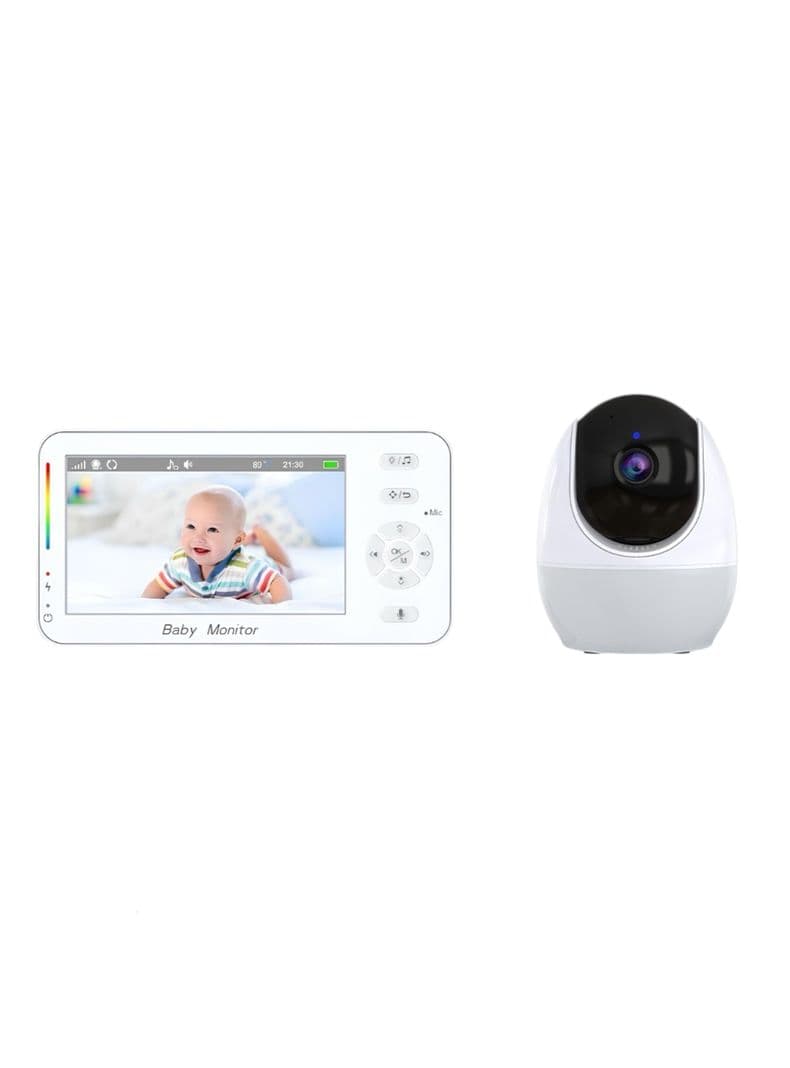 Camara Monitor Con APP Pantalla 4,31080P ABM206 LuBabycas Blanco