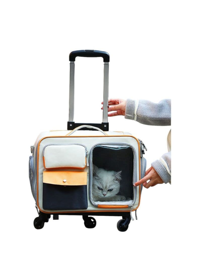 Maleta Mochila Bolso Perros Gatos 3 En 1 Cute LuBabycas Gris