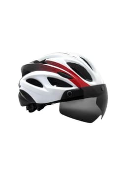 Casco Bicicleta Adulto Con Visera Magnetica Blanco RS Antule