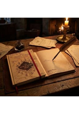 Libreta Agenda Harry Potter mapa (the Marauders Map) Cafe