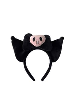 Cintillo Diadema Felpa My Kuromi Melody Kawaii Negro 18 anos