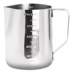 Jarra Espumadora 600ml Leche Medidor Barista Texturizador Plateado