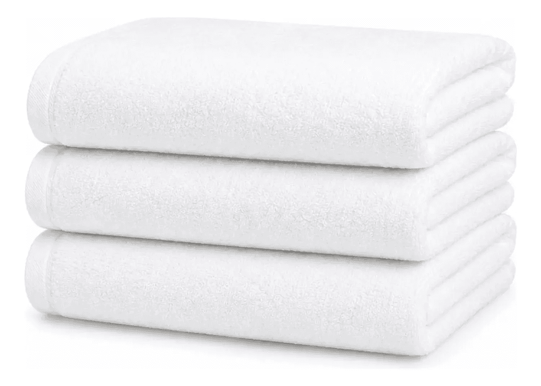 Set 3 Toallas De Mano Blancas Hoteleria Toalla 33x70cm Blanco