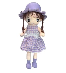 Muneca De Trapo Grande De Peluche Vestido Cuadros Diseno 1
