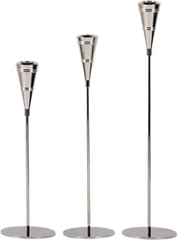 Pack 3 Porta Vela Candelabro Set 3 Candelabros Plata