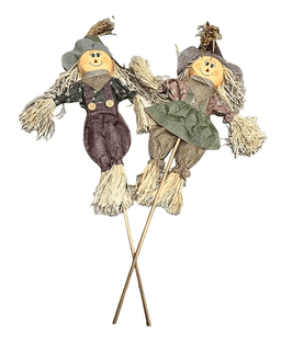 Par De Ahuyenta Pajaros Adorno Espanta Pajaros Beige Beige