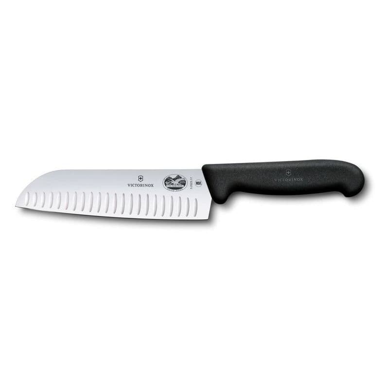 Cuchillo Santoku Fibrox 17 cm negro Victorinox
