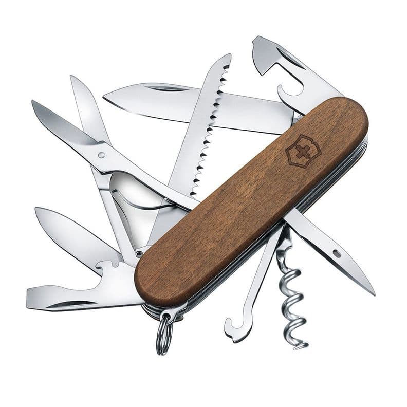 Navaja Huntsman de madera color Nuez Victorinox Cafe