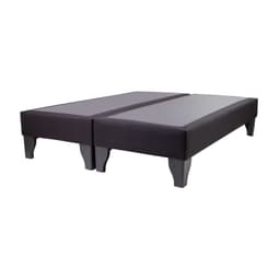 Base de cama dividida Focus 2 plazas lino negro