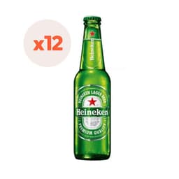 12X Cerveza Heineken Botellin 5 355Cc
