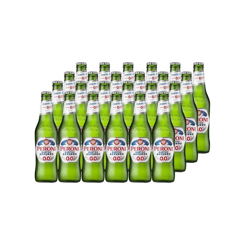 24X Cerveza Peroni Sin Alcohol Botellin 330cc
