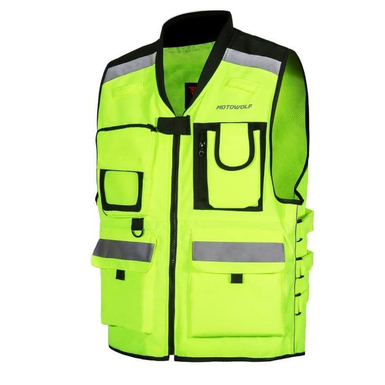 Chaleco Reflectante para motociclismo Oxford 600D Motowolf 0504 Amarillo XXL
