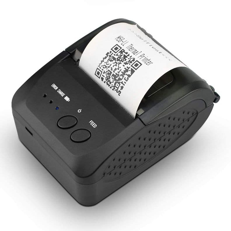 Impresora Termica Bluetooth recargable 1809DD 58mm Negro