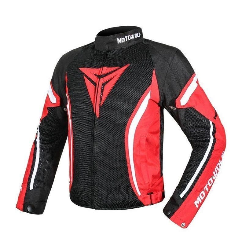 Chaqueta para motociclismo Oxford 600D MotoWolf 0505 - Roja Rojo XXXL
