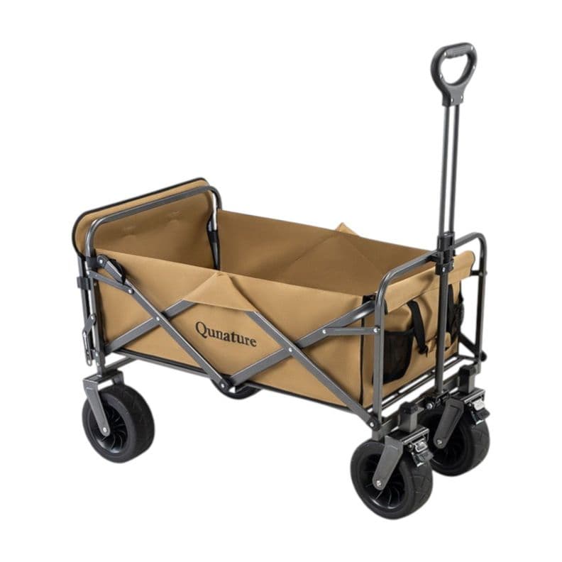 Carro Plegable de Camping Qunature 4 Ruedas Todoterreno 150kg