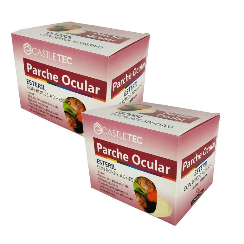 PACK 2 cajas de Parche Ocular Infantil Total 100 un. Blanco