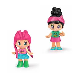 Munecas Pinypon pack 2 mejores amigas cabello negro y rosado